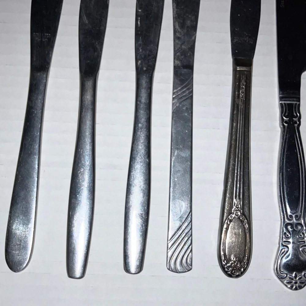 10‎ Variety Stainless Steel Butter Knives Set